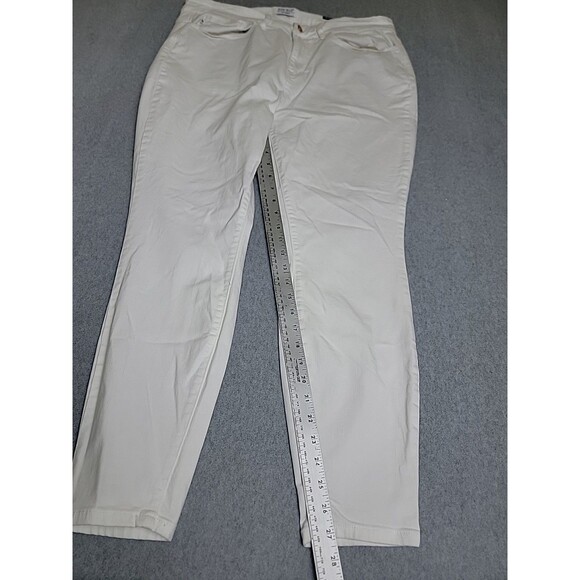 Judy Blue Womens Jeans 20W 38x27.5 Skinny White High Rise Rise Stretch Plus - Picture 2 of 14